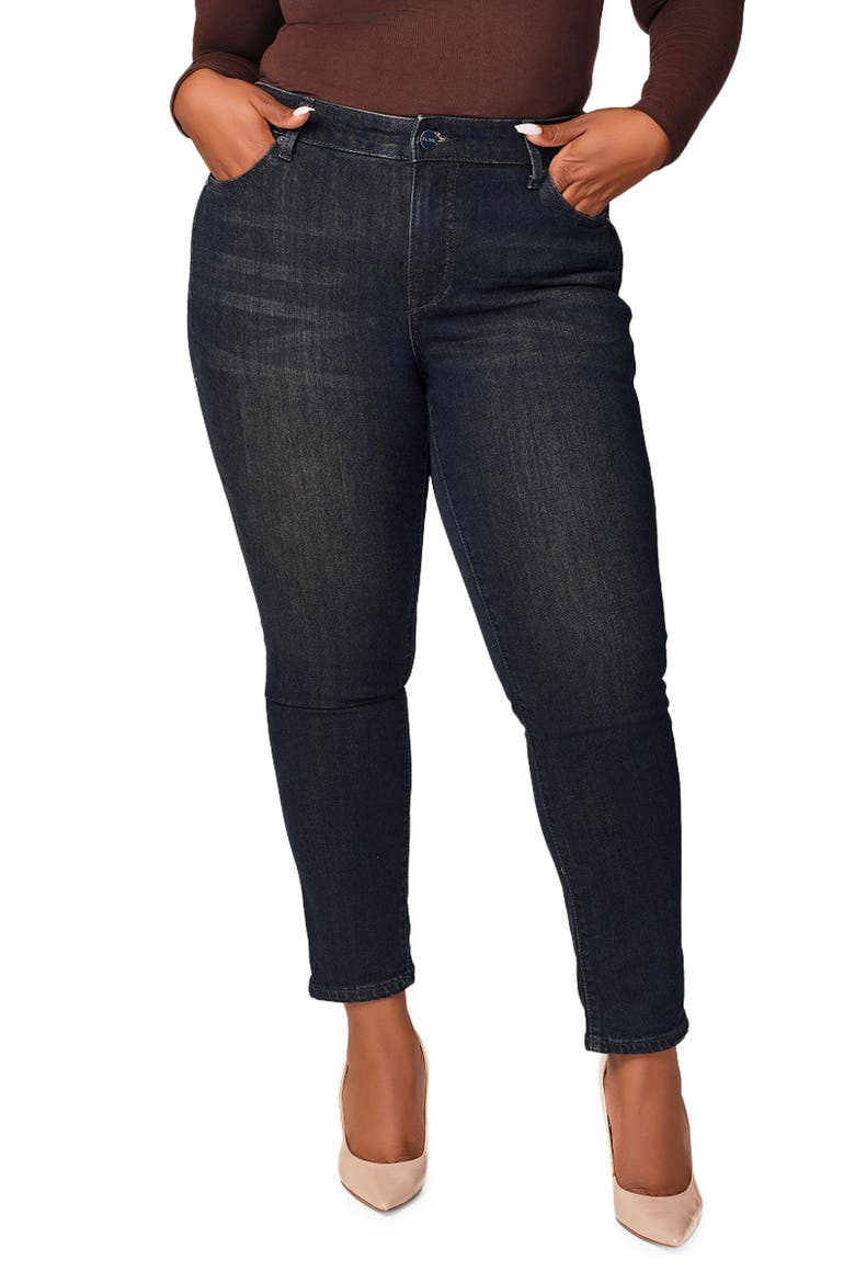 High Waist Ankle Skinny Jeans, Main, color, JASMINE