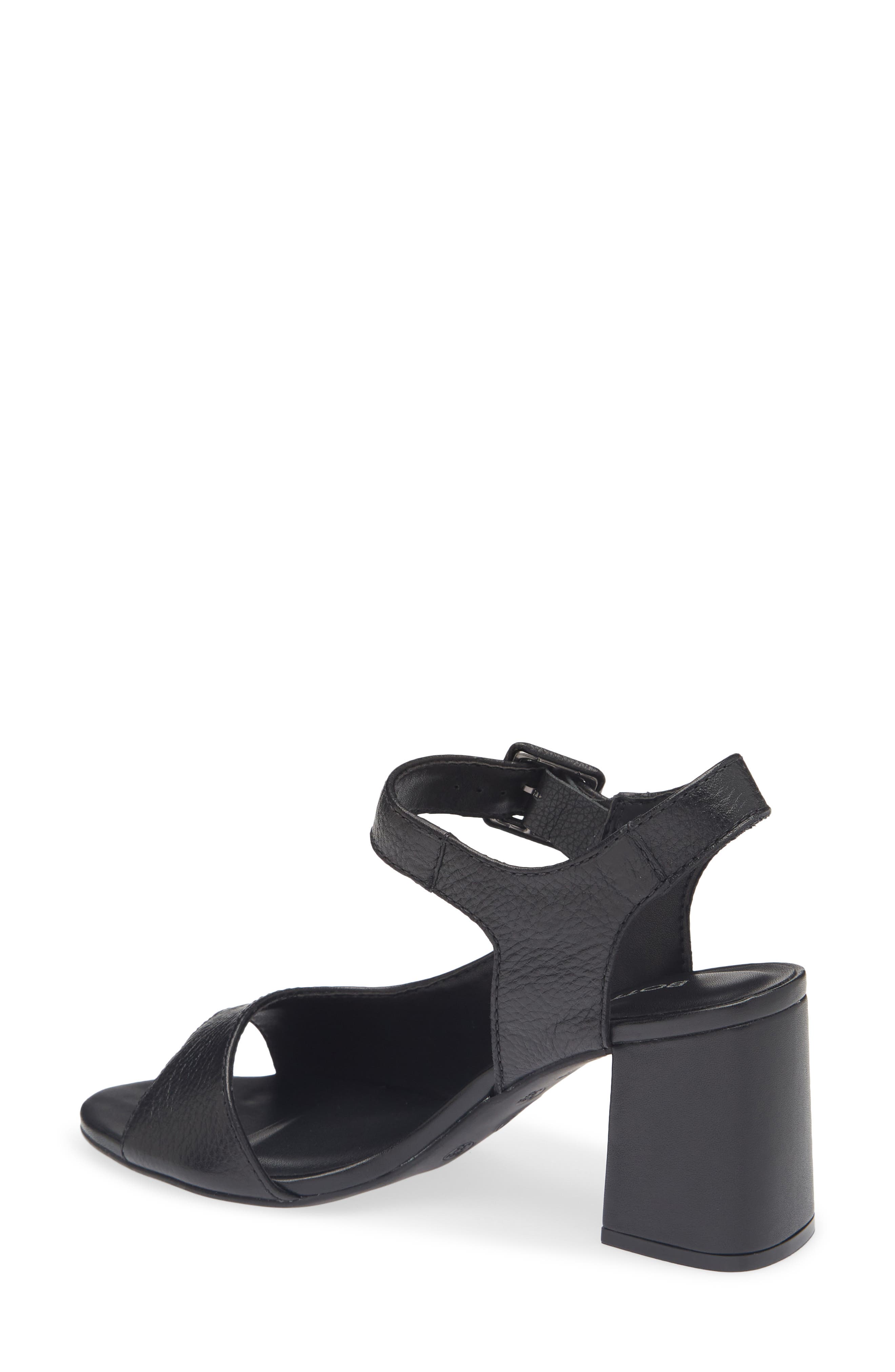 Bottero Block Heel Sandal, Alternate, color, Preto