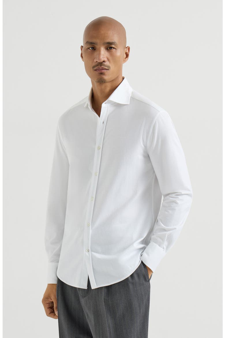 Piqué shirt, Main, color, White
