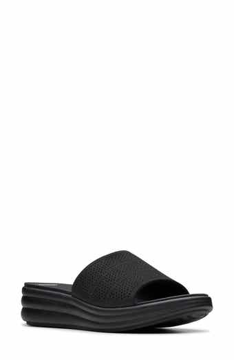 Clarks® Drift Twist Wedge Slide Sandal