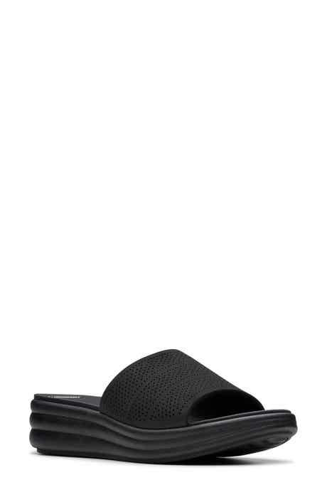 Clarks® Drift Twist Wedge Slide Sandal