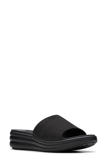 Shop Clarks ® Drift Twist Wedge Slide Sandal