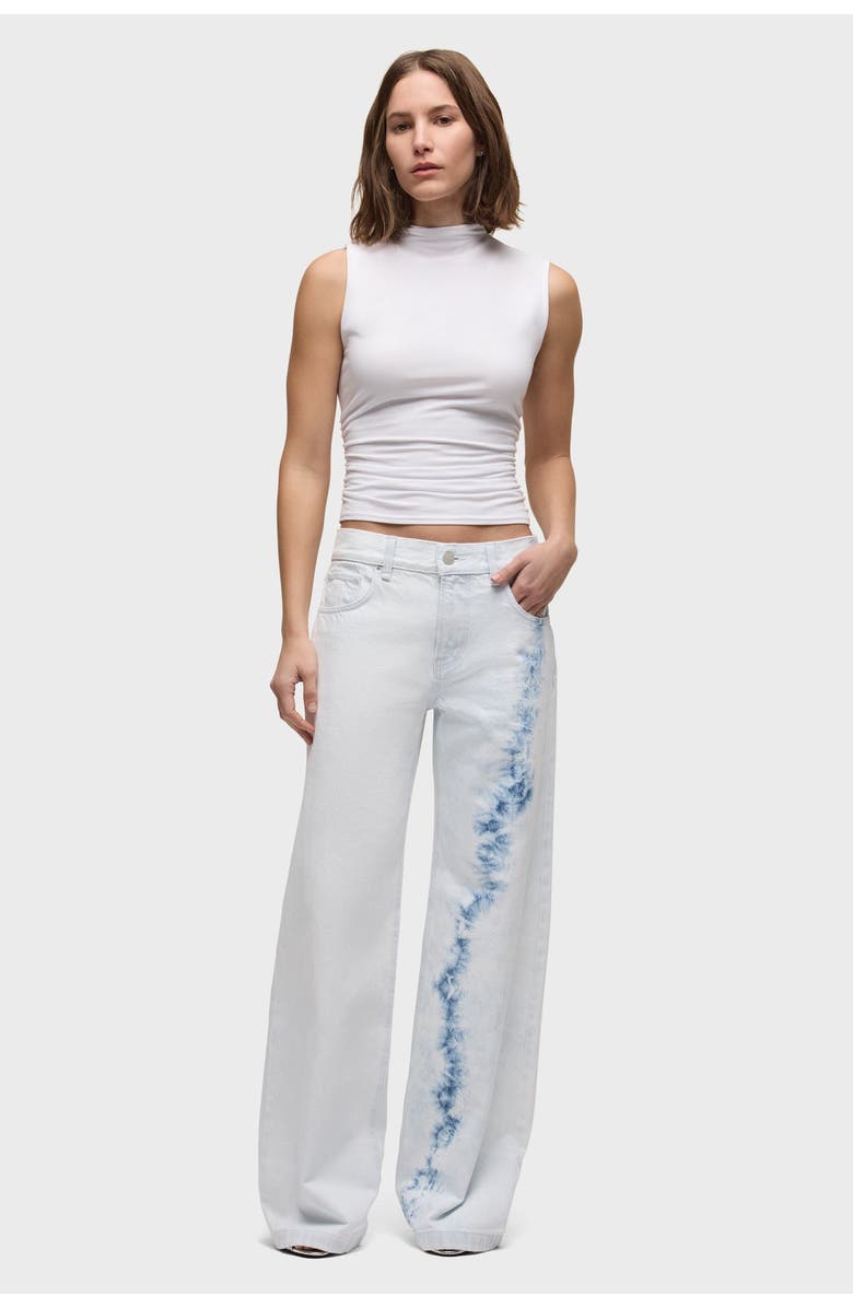 Hudson Jeans rylee low-rise loose pant, Alternate, color, Bleached Cloud