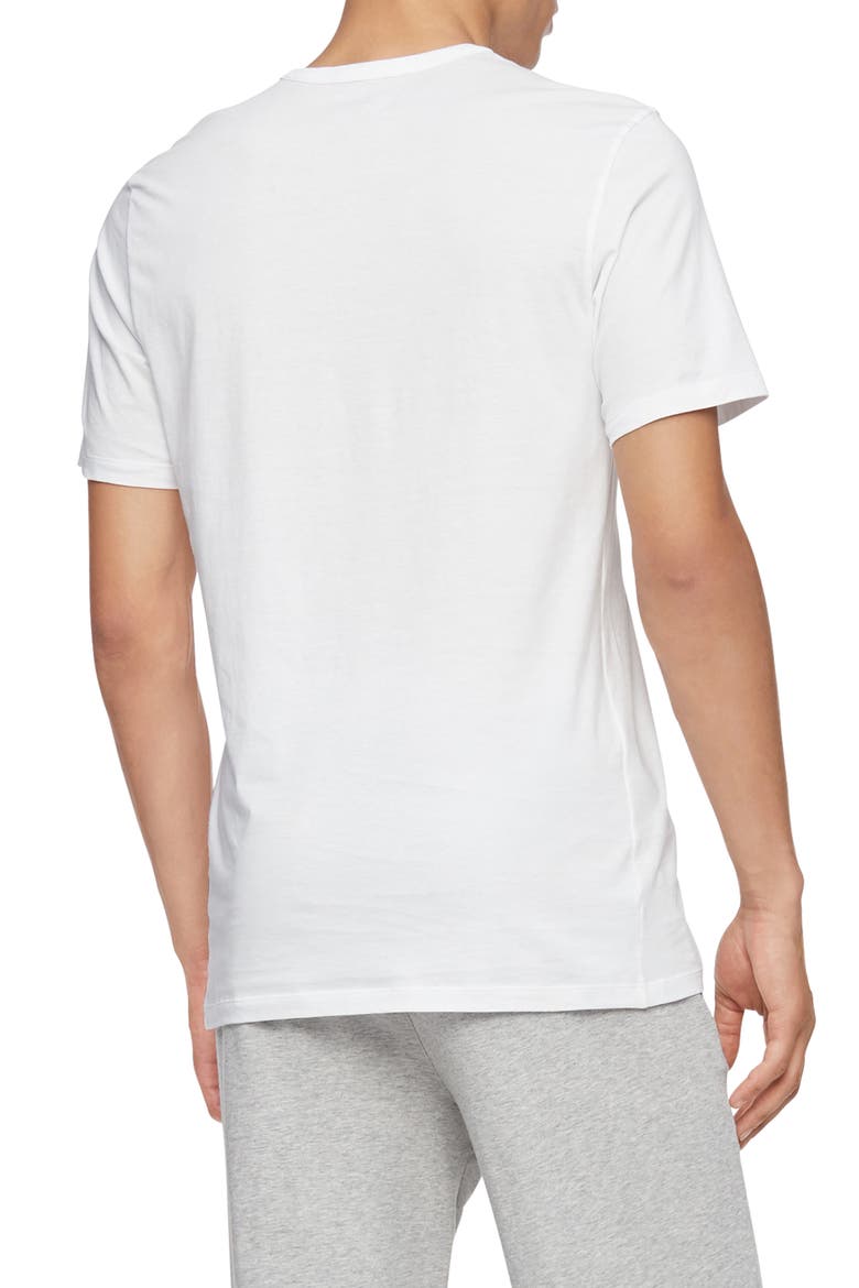 3-Pack Slim Fit Cotton V-Neck T-Shirt, Alternate, color, WHITE