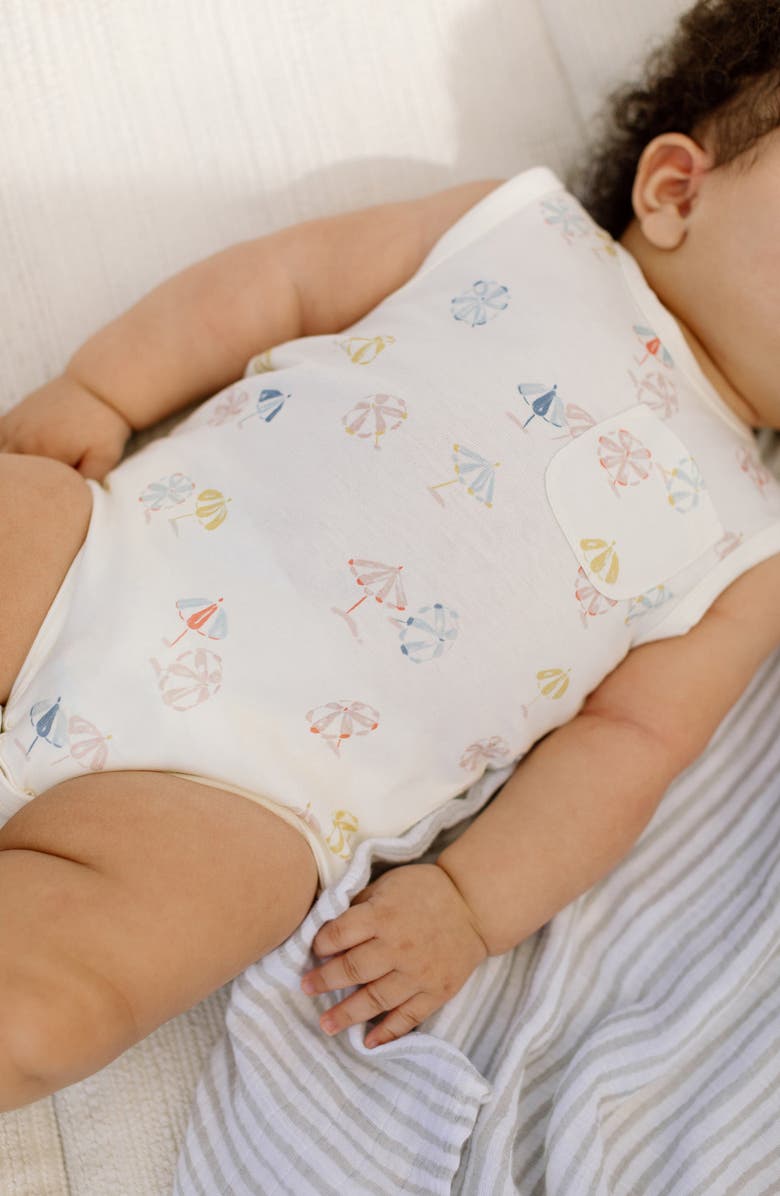 Pehr Organic Cotton Jersey Bodysuit, Alternate, color, Shade