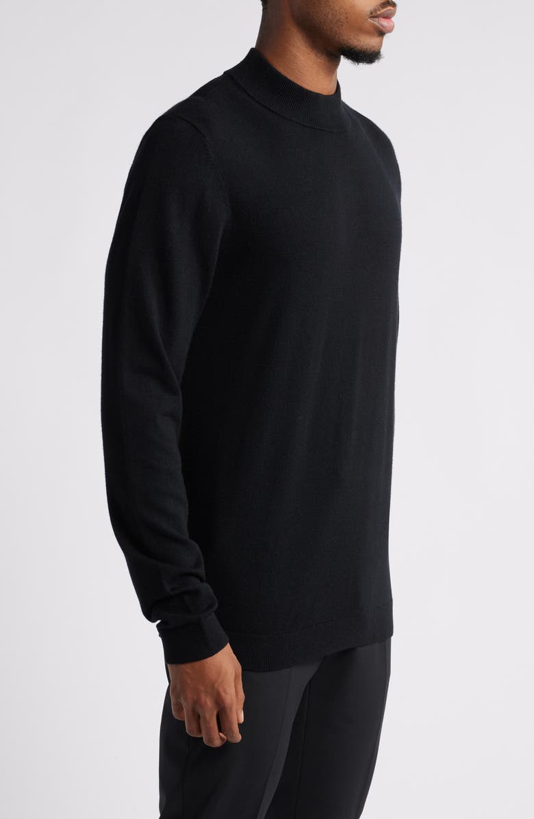 Open Edit Solid Mock Neck Sweater, Alternate, color,