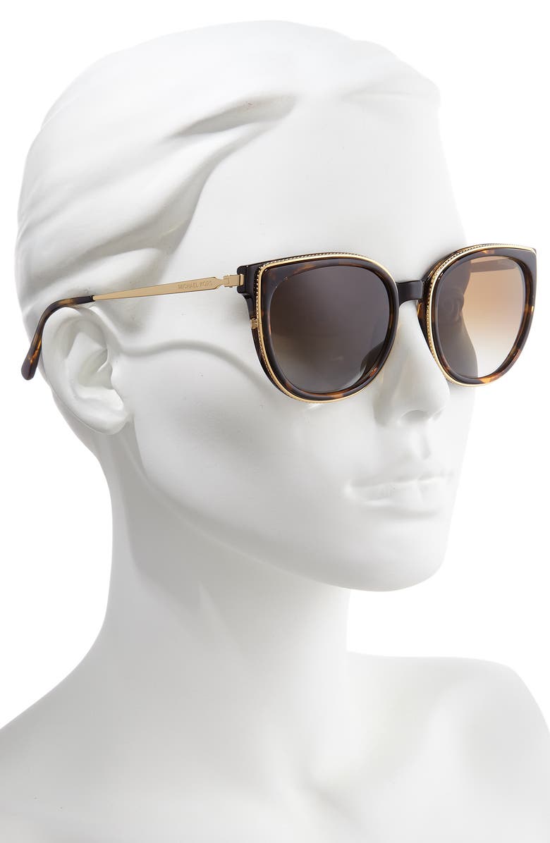 Michael Kors 55mm Polarized Cat Eye Sunglasses, Alternate, color, 