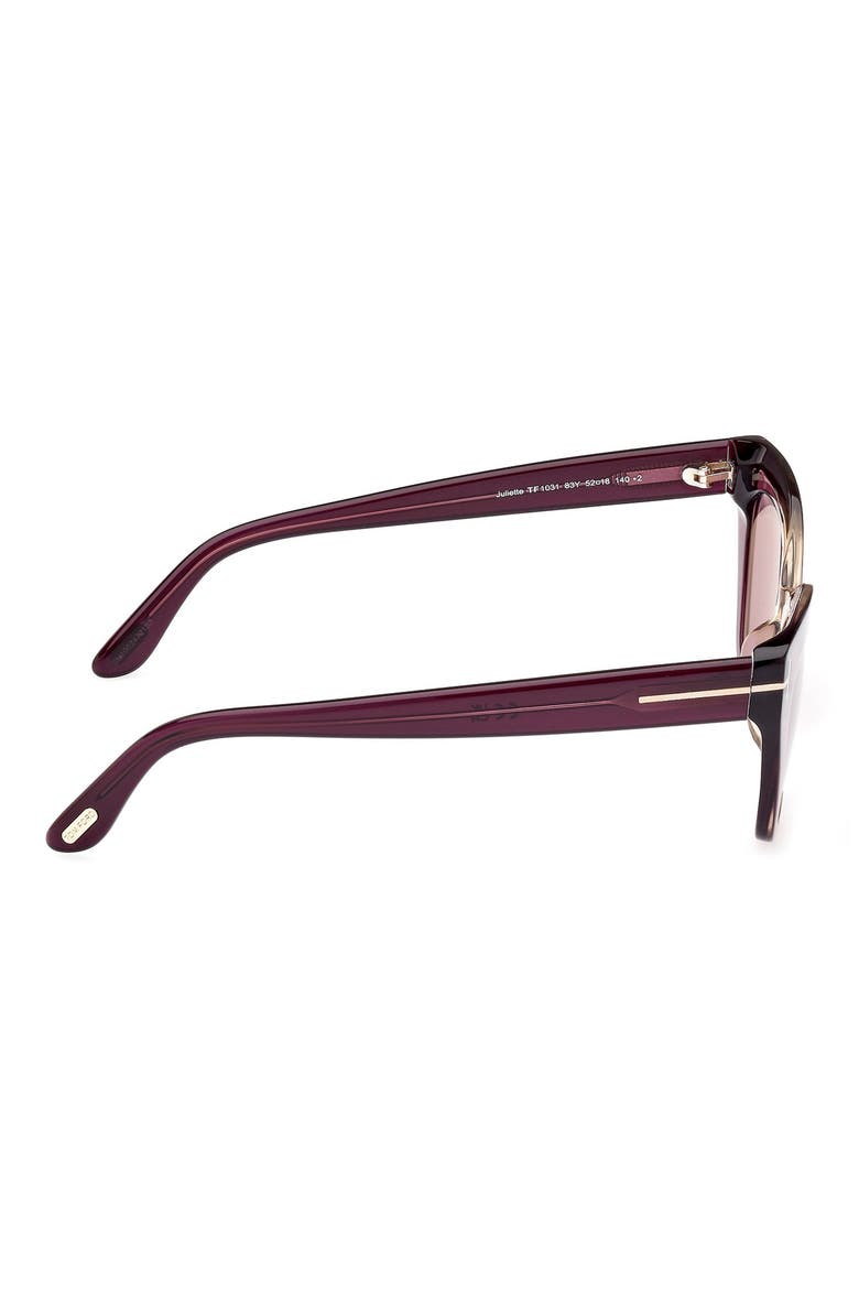 Juliette 52mm Cat Eye Sunglasses, Alternate, color, VIOLET/OTHER / VIOLET