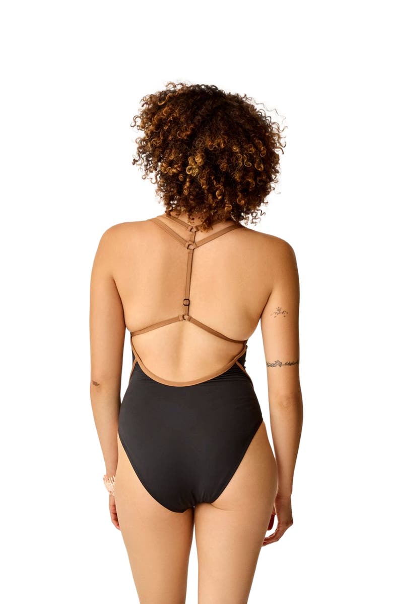 Carve Designs York One Piece, Alternate, color, Black W. Rum