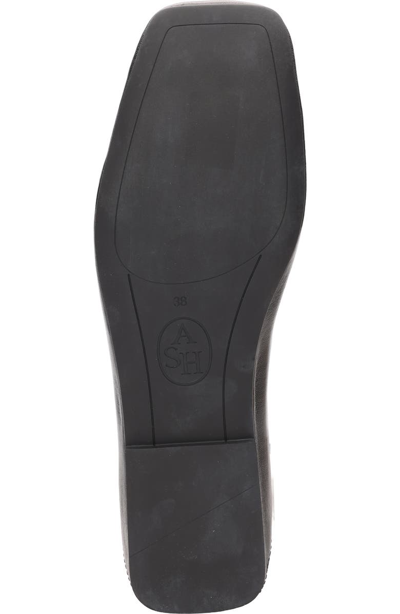 Ash Best Studded Ankle Strap Flat, Alternate, color, Black