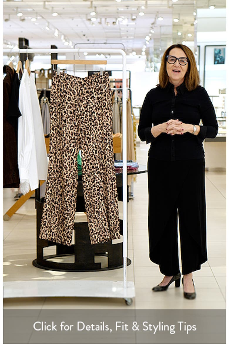 Leopard Print Bootcut Pants video