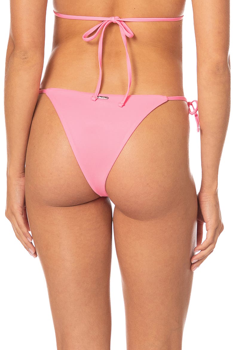 None Sunning Cheeky Side Tie Swim Bottoms, Alternate, color, PINK