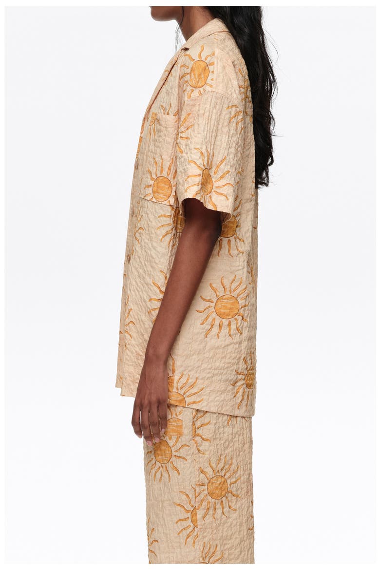 Textured Cotton Oversize Shirt, Alternate, color, BIMBA BY THE SOUTH