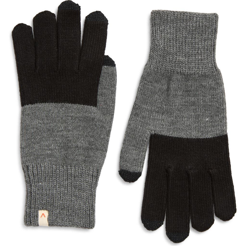 verloop Colorblock Touchscreen Gloves in Black Grey  product
