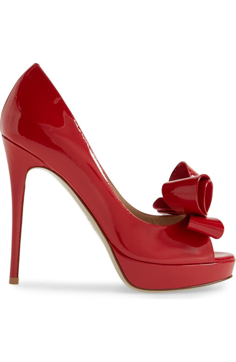 Valentino Garavani Couture Bow Platform Pump, Alternate, color,