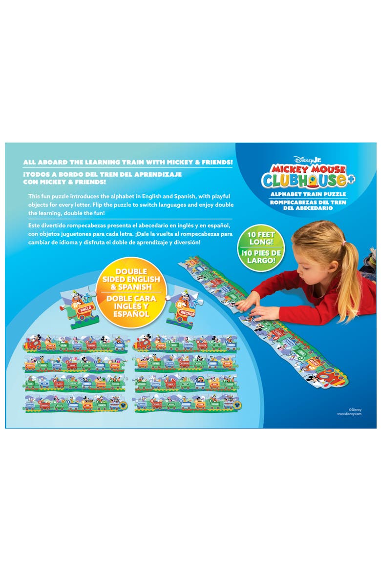 Disney ABCs Train 28pc Wood Floor Puzzle, Alternate, color, Multicolor