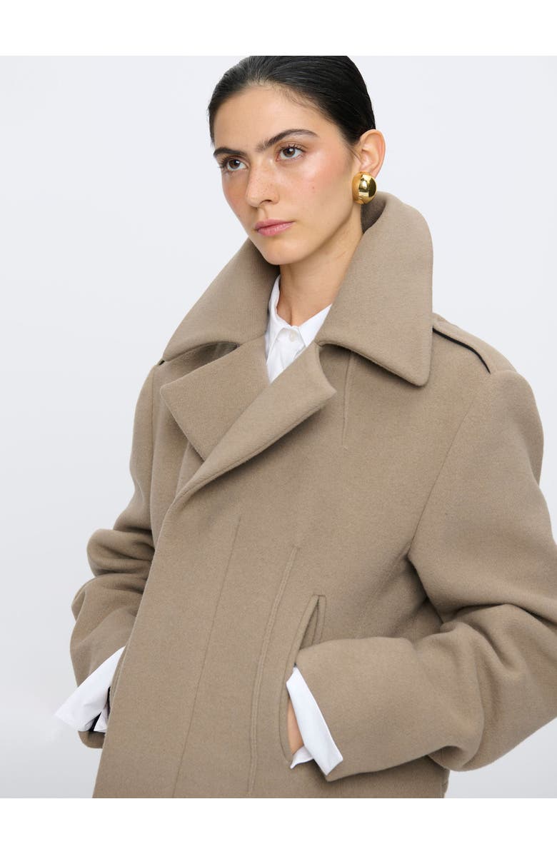 Callas Milano Franke- Zipper Front Moto Jacket, Alternate, color, Brown