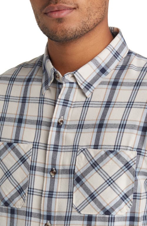 Travismathew Cloud Plaid Flannel Button-up Shirt In Multi