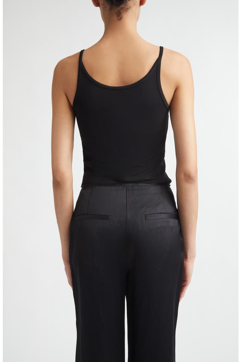 Fluid Scoop Neck Jersey Tank, Alternate, color, BLACK