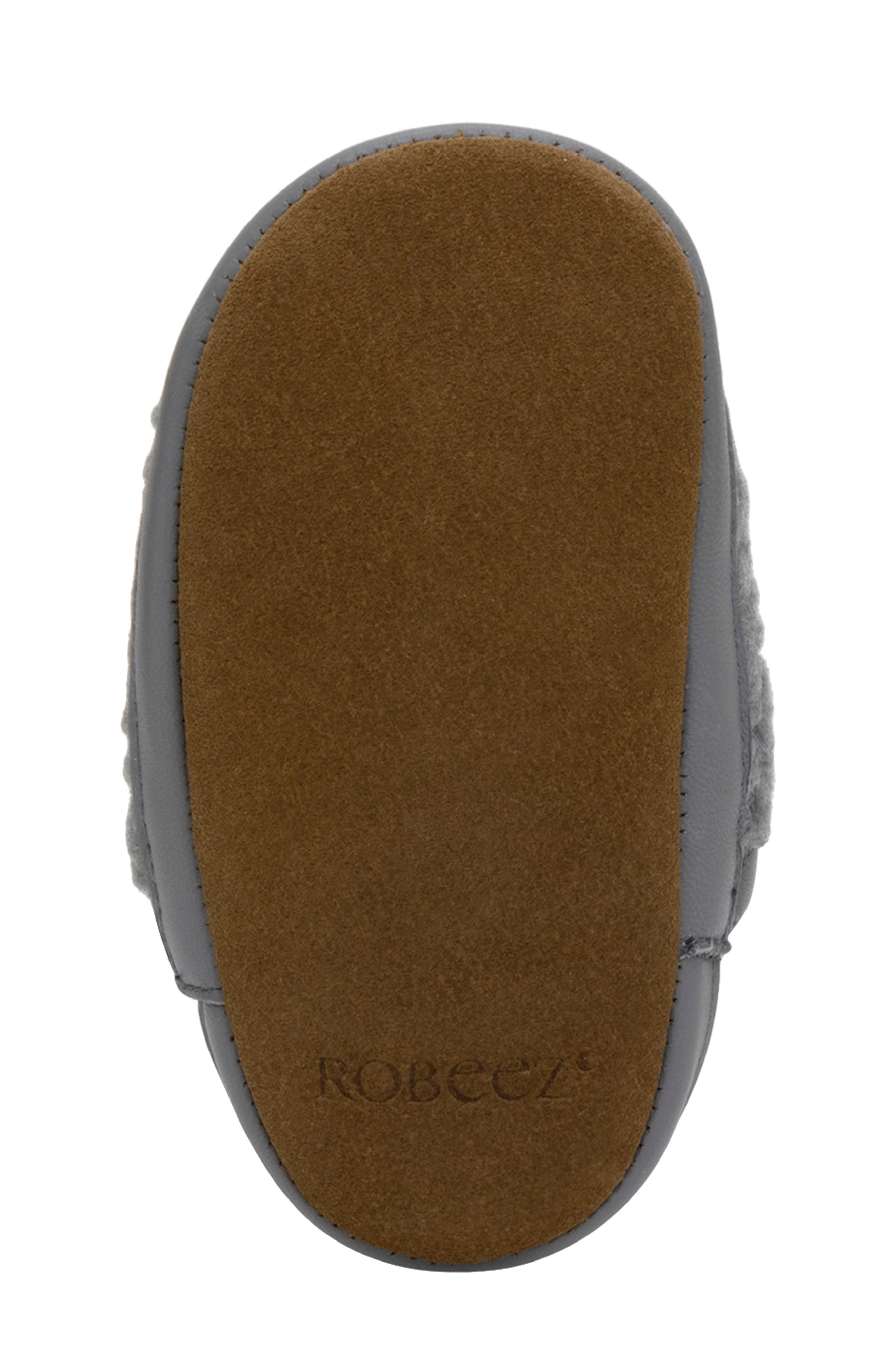 Robeez<sup>®</sup> Kids' Wren Faux Shearling Bootie, Alternate, color, Grey