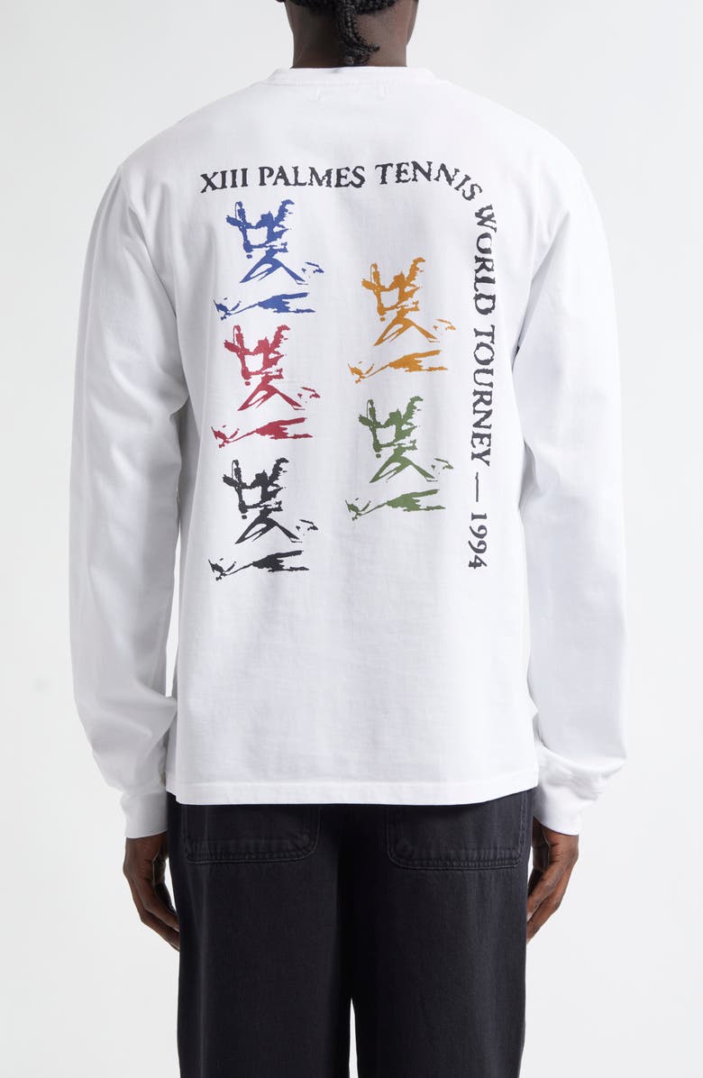 PALMES Tourney Cotton Graphic T-Shirt, Alternate, color, White