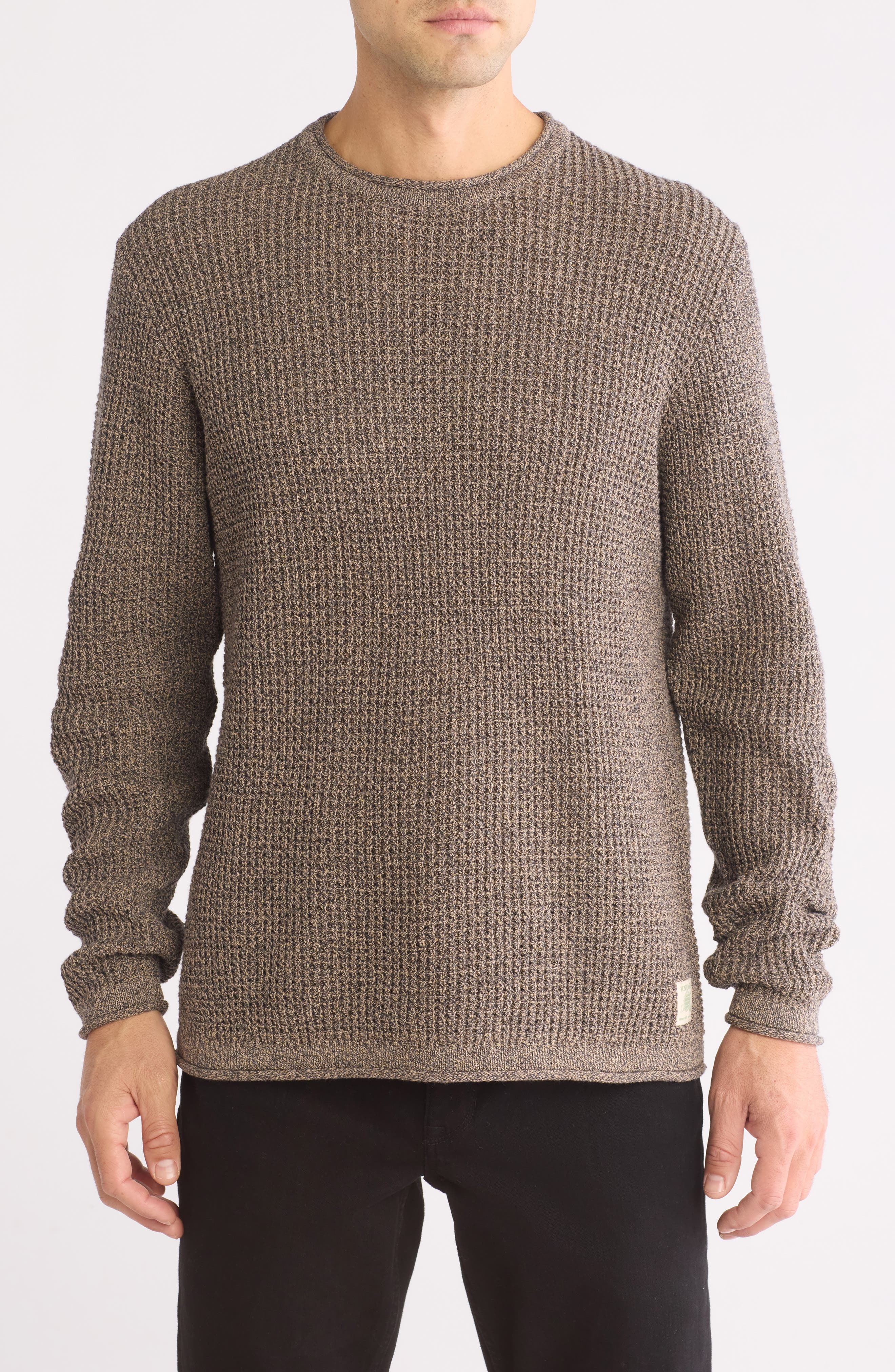 Weatherproof® Tuck Stitch Roll Crewneck Sweater