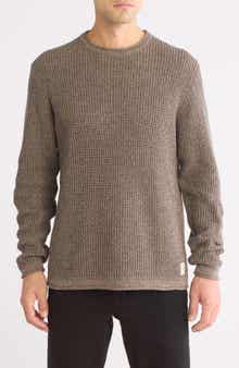Weatherproof® Tuck Stitch Roll Crewneck Sweater