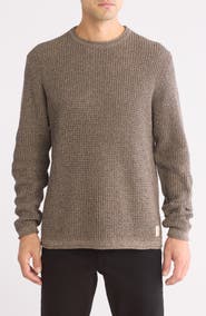Weatherproof® Tuck Stitch Roll Crewneck Sweater