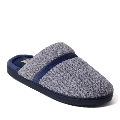 Shop Dearfoams Serena Marled Chenille Scuff House Slipper In Peacoat
