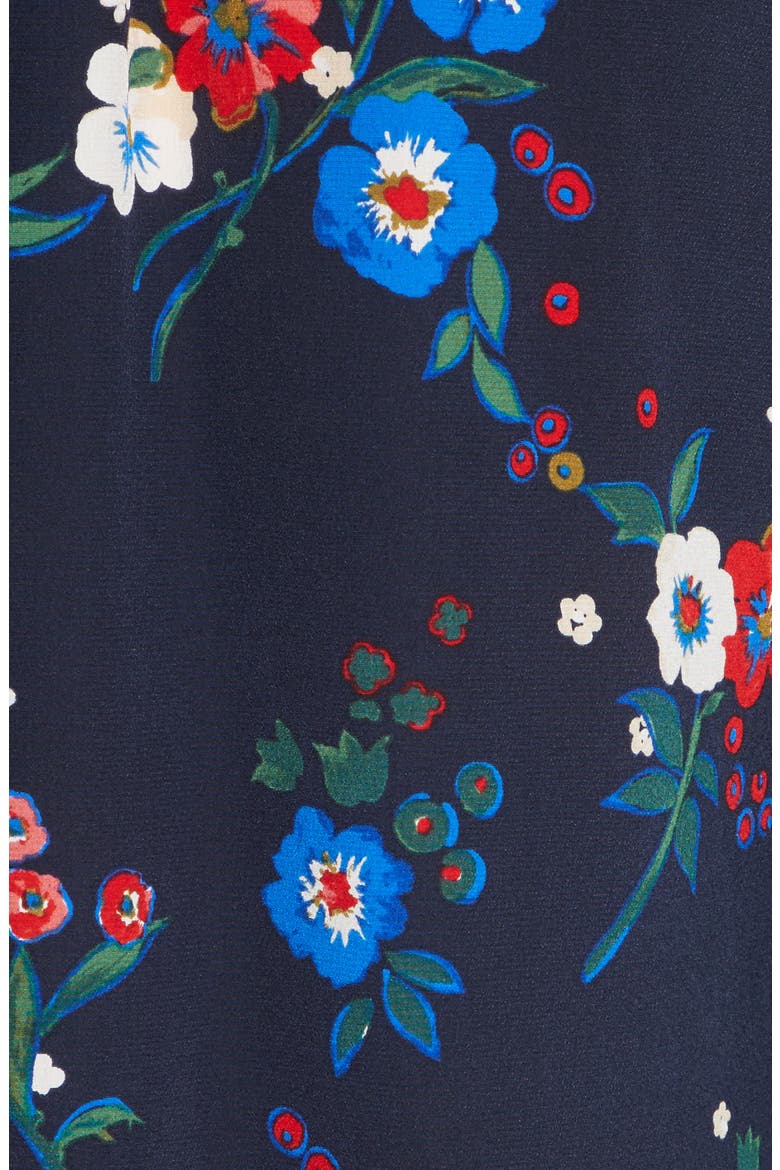 Gabrielle Floral Silk Shirtdress, Alternate, color, PANSY BOUQUET