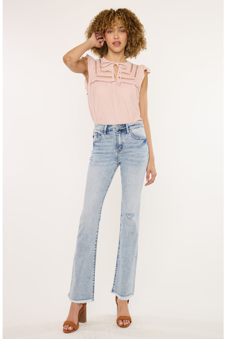 Claire High Rise Bootcut Jeans, Alternate, color, Light Wash