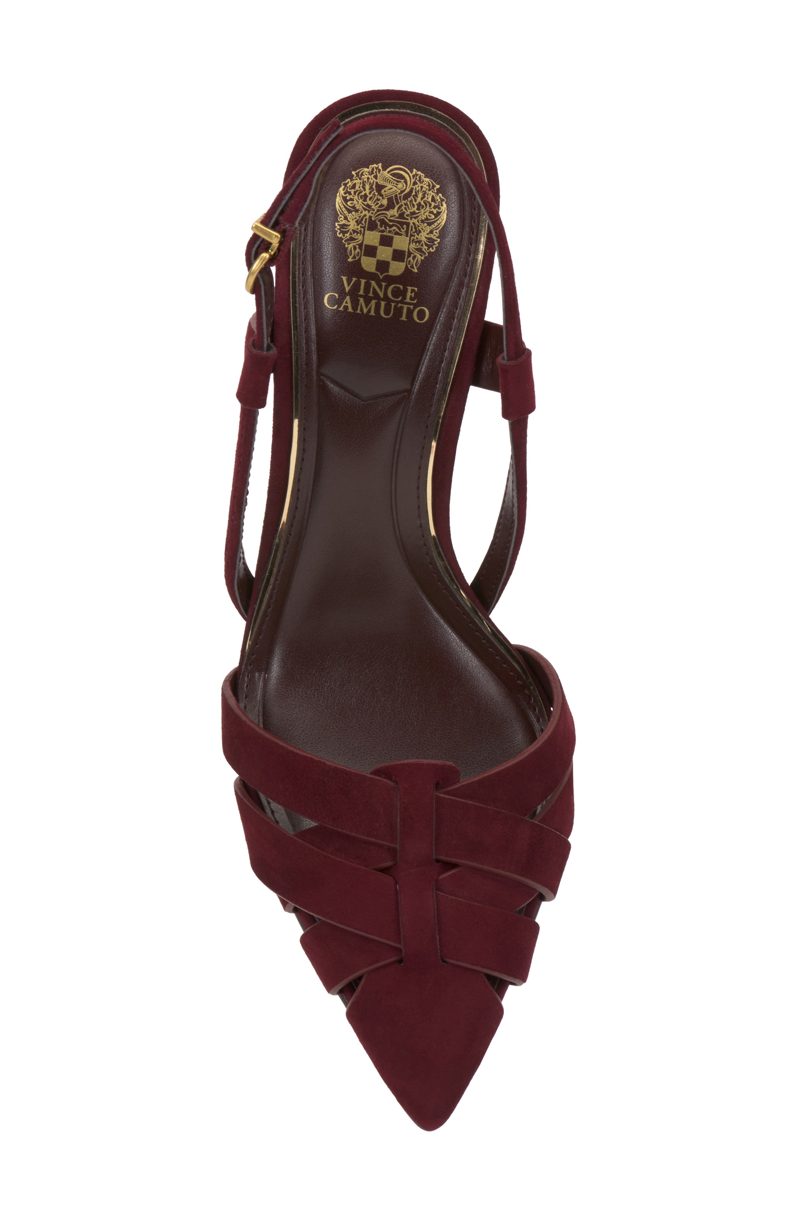 Marsia Slingback Pointed Toe Pump, Alternate, color, POMEGRANATE