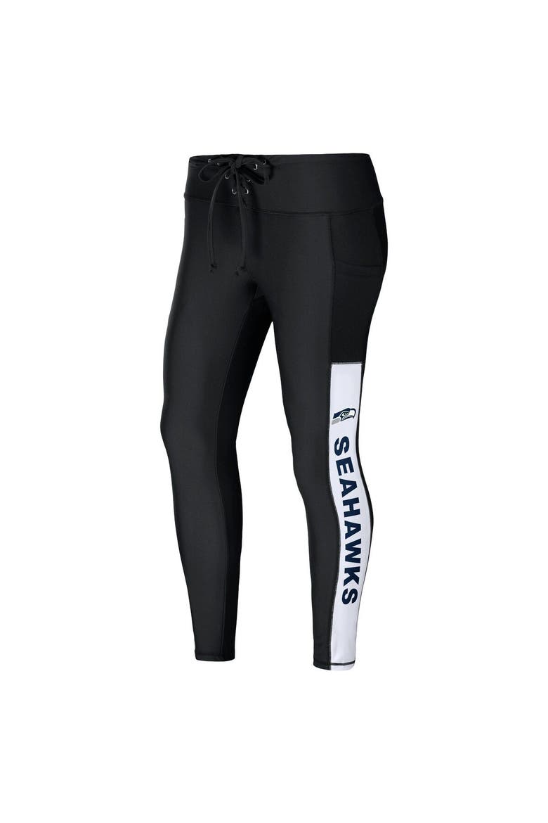 Women's WEAR by Erin Andrews Black Seattle Seahawks Leggings, Alternate, color, Black