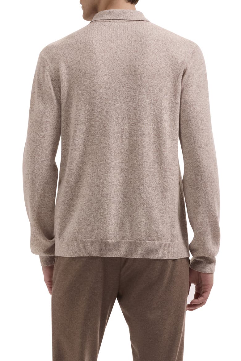 Quarter Zip Wool Polo Sweater, Alternate, color, MOSS