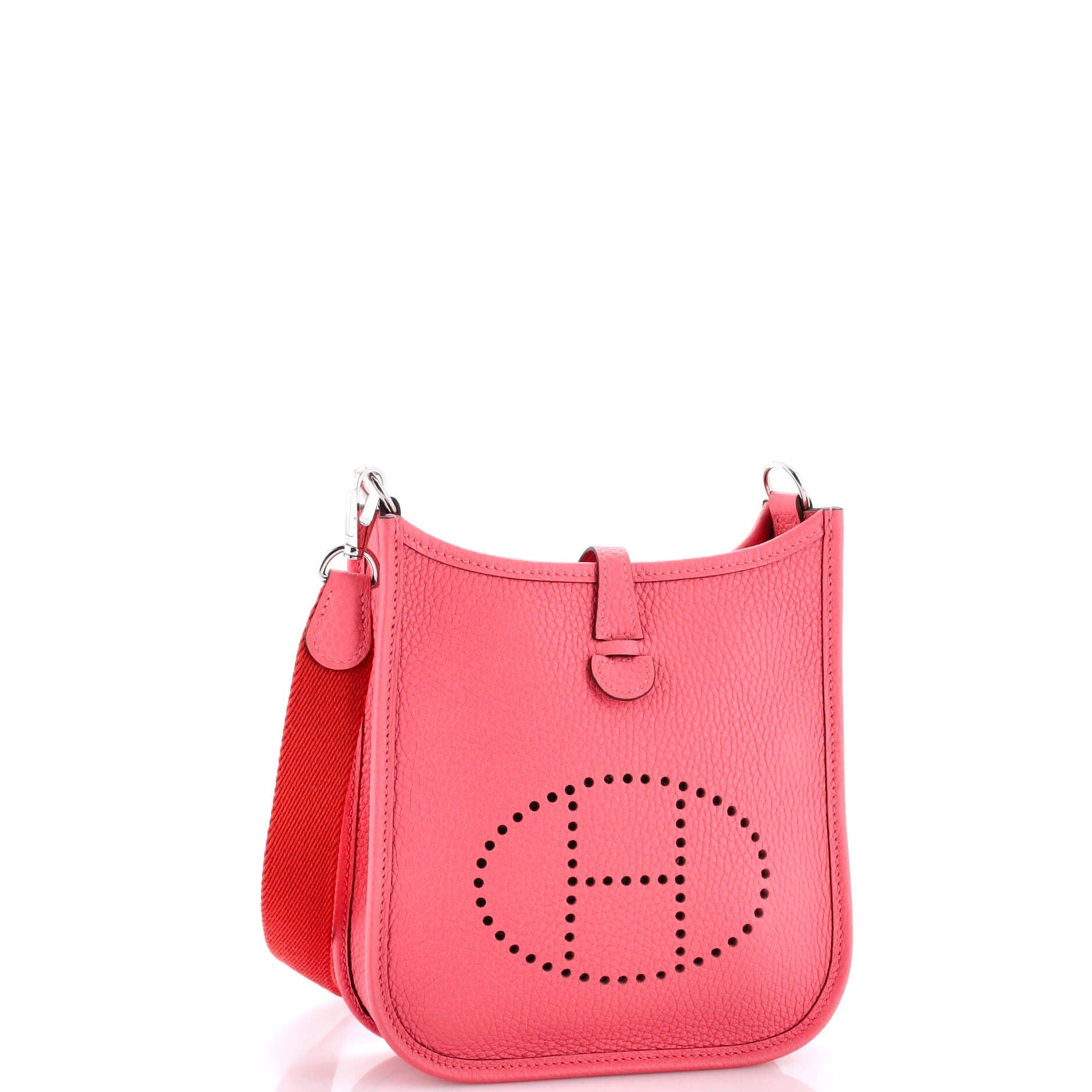 Pre-Owned Hermes Evelyne Bag Gen III Clemence TPM, Alternate, color, Rose Azalee