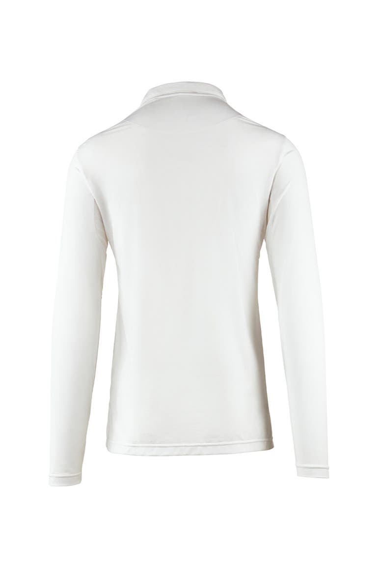 Long Sleeve Performance Polo, Alternate, color, White