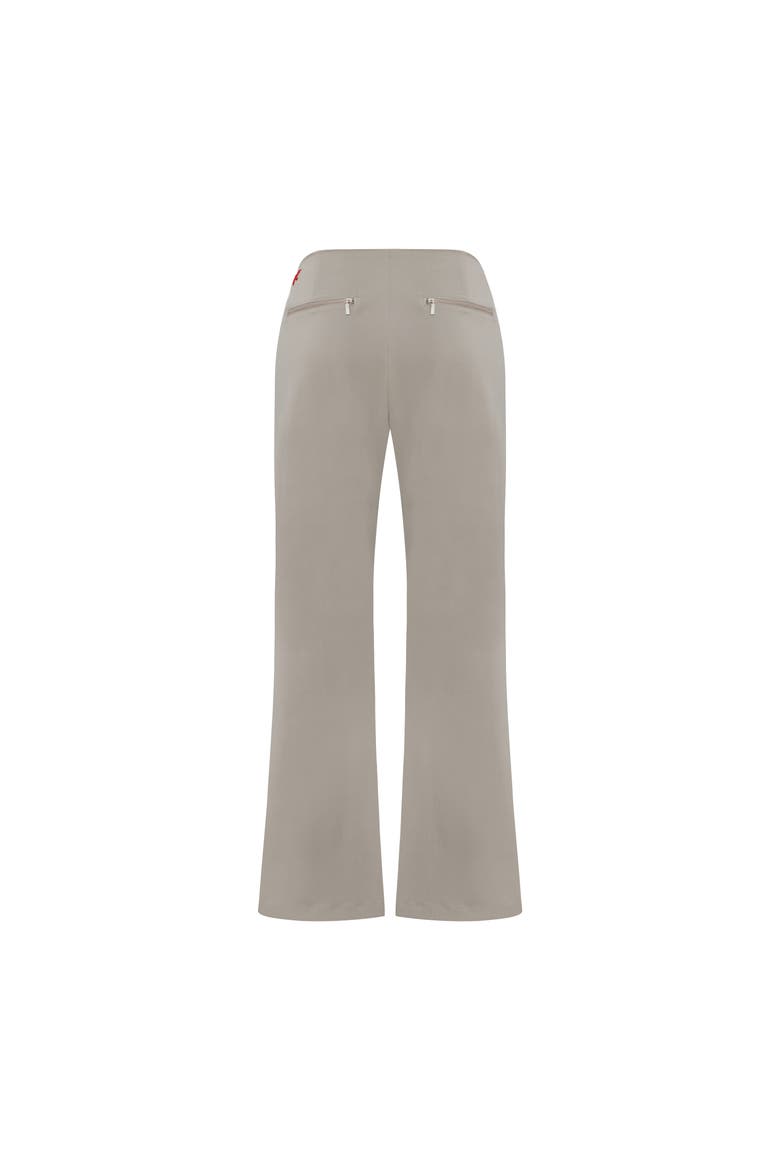 Cotton Woven Regular Fit Flare Pant, Alternate, color, beige