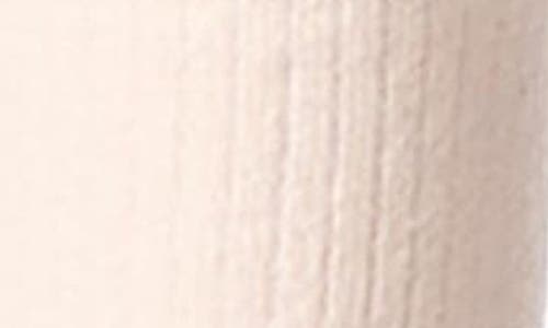Memoi Faux Pearl Lettuce Edge Cotton Blend Crew Socks In White