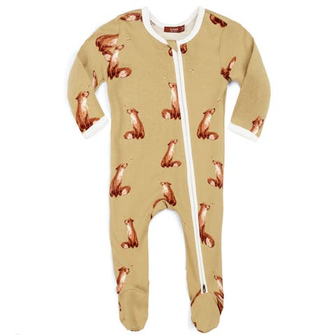 Organic Cotton Zipper Footed Romper (Baby)