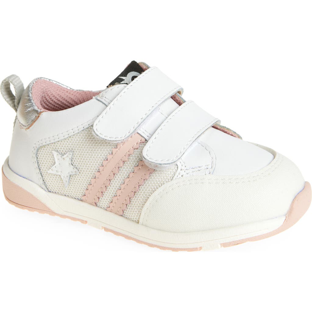Shop Old Soles Kids' Squad Sneaker In Snow/powder Pink/silver