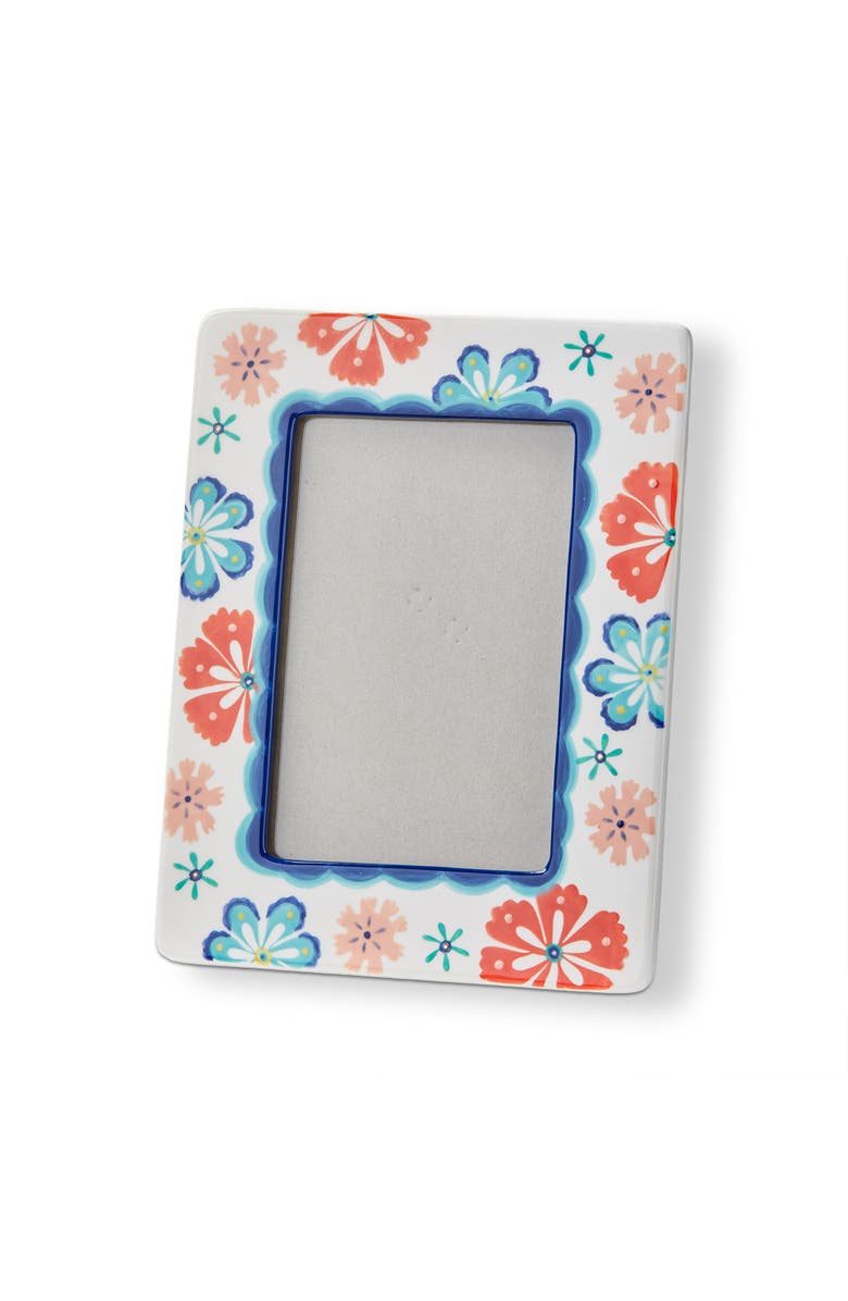 tag Eclectic Fun 4x6 Photo Frame Multi Earthenware MDF Glass 7x0.5x9 in, Main, color, Multicolored