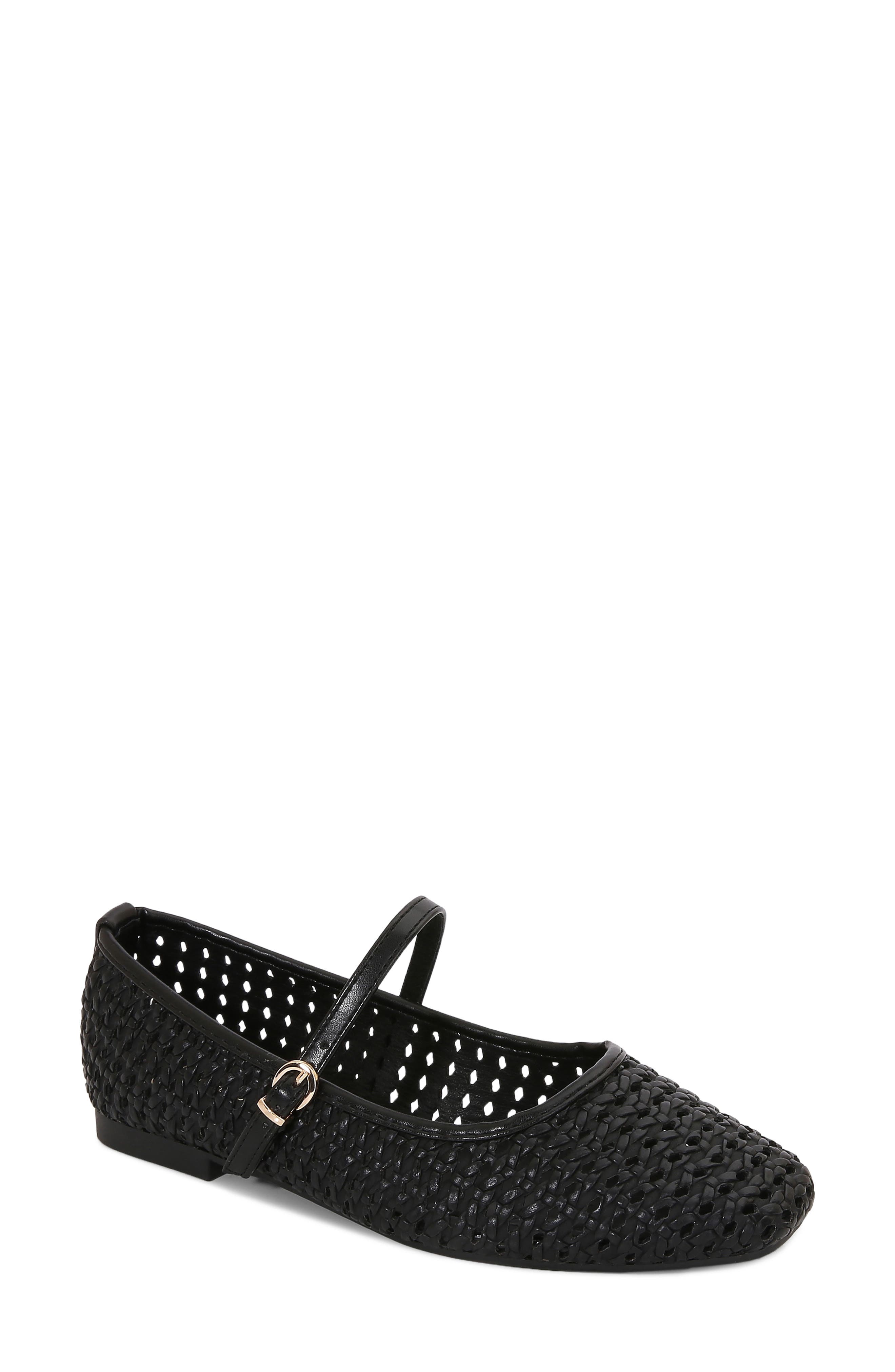 Gaby Woven Mary Jane Flat