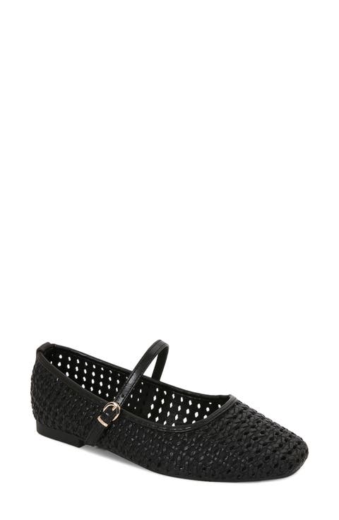 Gaby Woven Mary Jane Flat