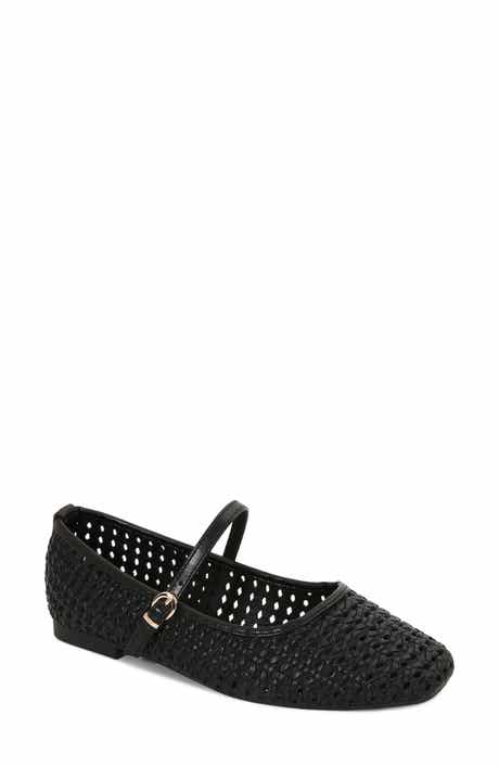 Gaby Woven Mary Jane Flat