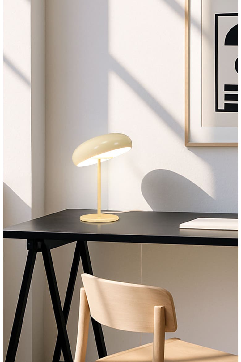 Ayla 15" Dimmable LED Table Lamp In Yellow Beige Finish, Alternate, color, Pastel Yellow