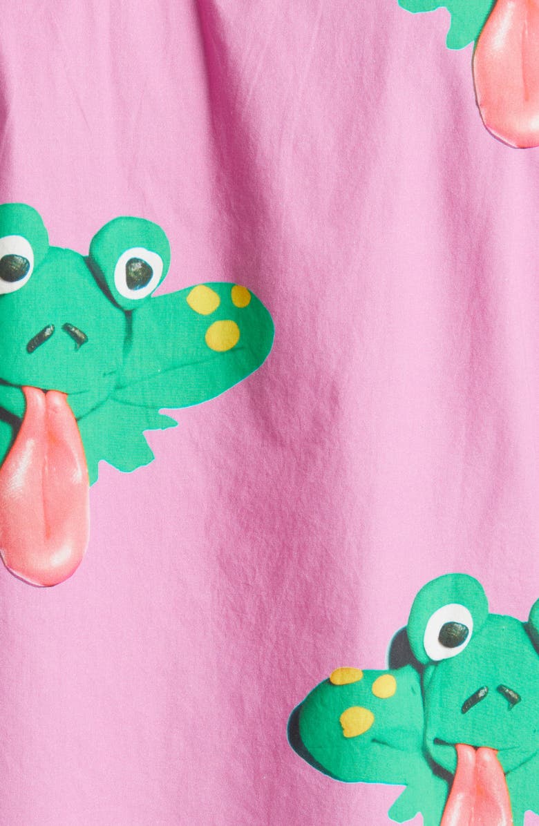 Obey Frogman Pocket Short Sleeve Button-Up Camp Shirt, Alternate, color, 