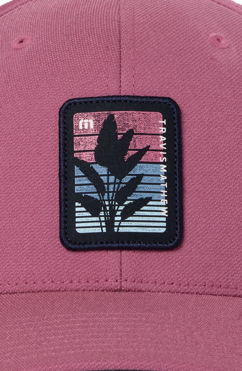 TravisMathew No Schedule Snapback Baseball Cap, Alternate, color, Rose Wine