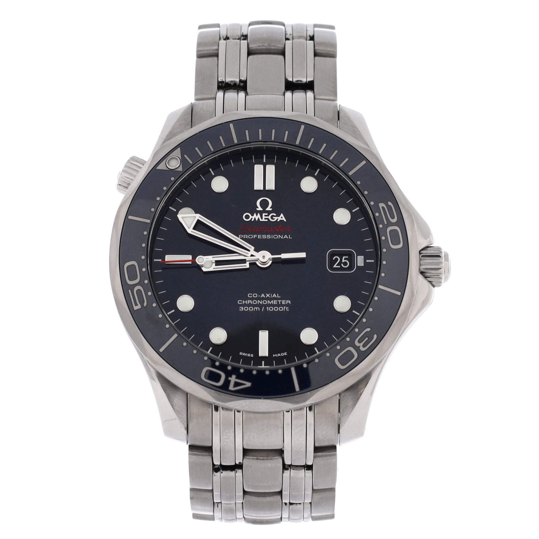 Seamaster Professional Diver 300M Co-Axial Chronometer Automatic Watch Stainless Steel 41, Main, color, Metallic Silver