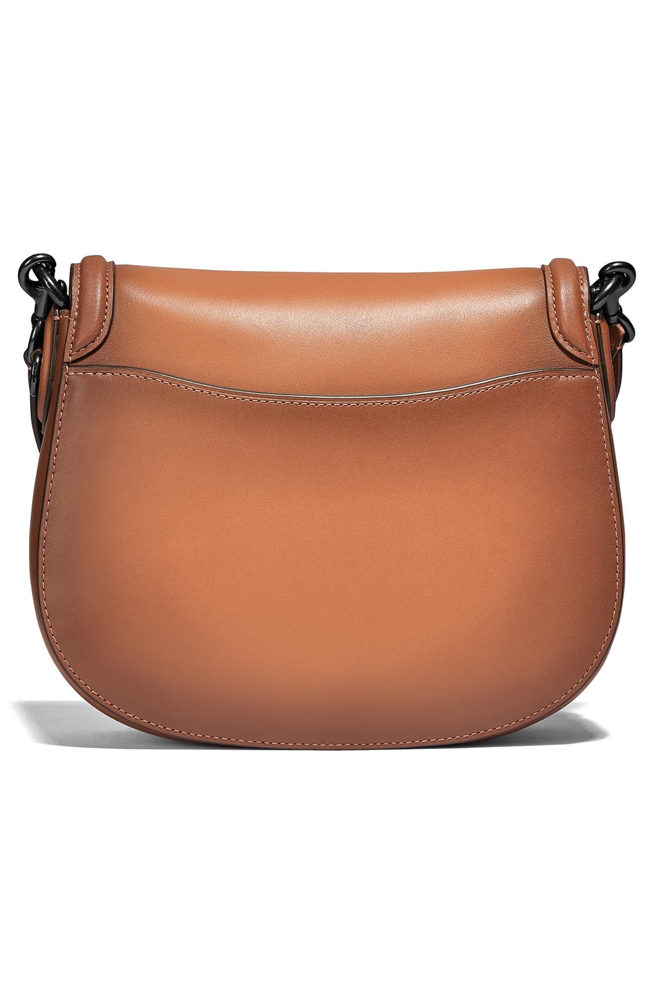 COACH Beat Leather Saddle Bag, Alternate, color, 