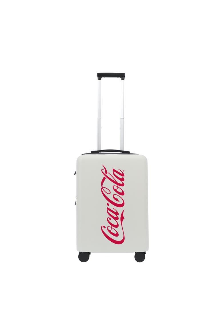COCA COLA 22.5" CARRY-ON LUGGAGE, Alternate, color, WHITE